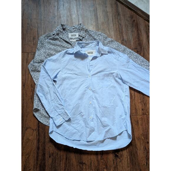 Lot Of 2 Grayson Hero Button Shirt Frank Eileen Sz 2 US Sz Small Butterflies - Picture 16 of 16